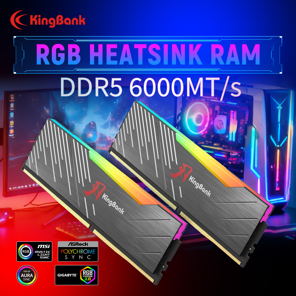 Ddr5 8Gb - Memória KingBank KRRB DDR5 RGB SoarBlade