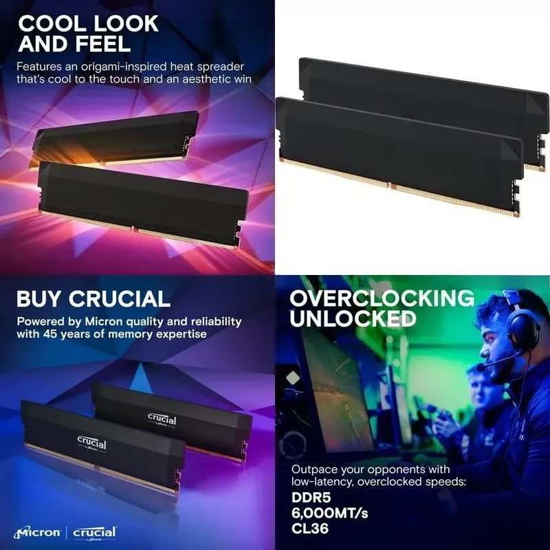 Kit de Memória para Jogos AMD  - Ddr5 6000Mhz avaliação e preço