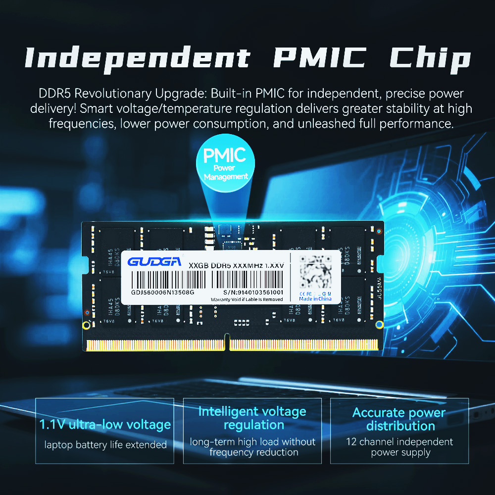 Memória GUDGA DDR5 RAM 8GB 16G - Ddr5 8Gb avaliação e preço
