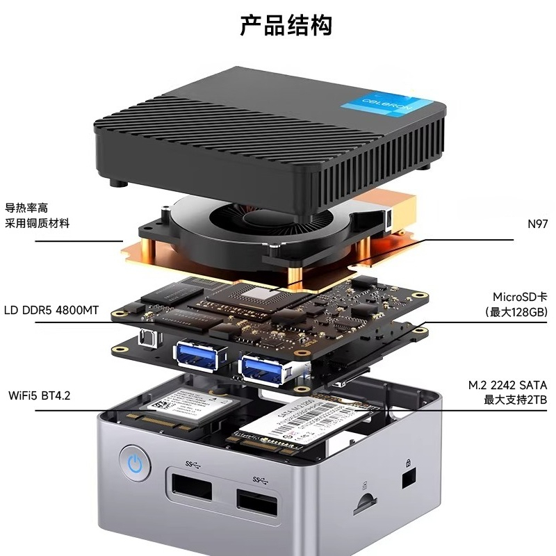 Mini PC G5 Alder Lake N97 com  - Ddr5 4800Mhz avaliação e preço